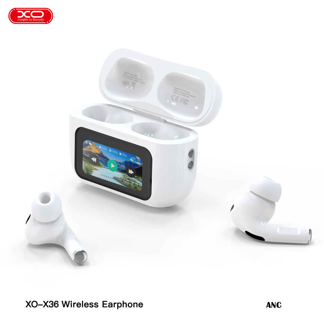 XO X36 Ακουστικά ANC TWS Bluetooth με Έξυπνη Οθόνη - Image 2