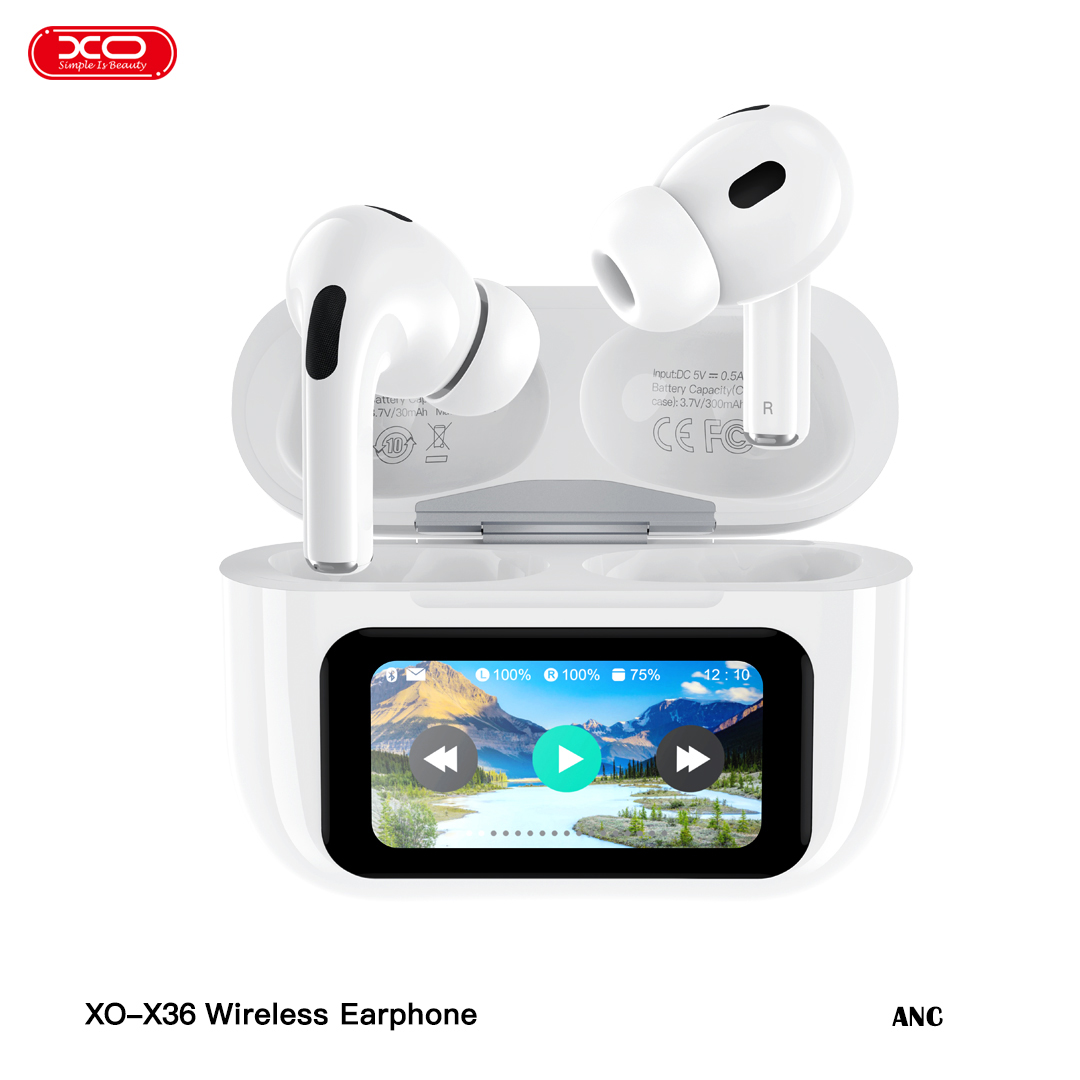 XO X36 Ακουστικά ANC TWS Bluetooth με Έξυπνη Οθόνη - Image 3