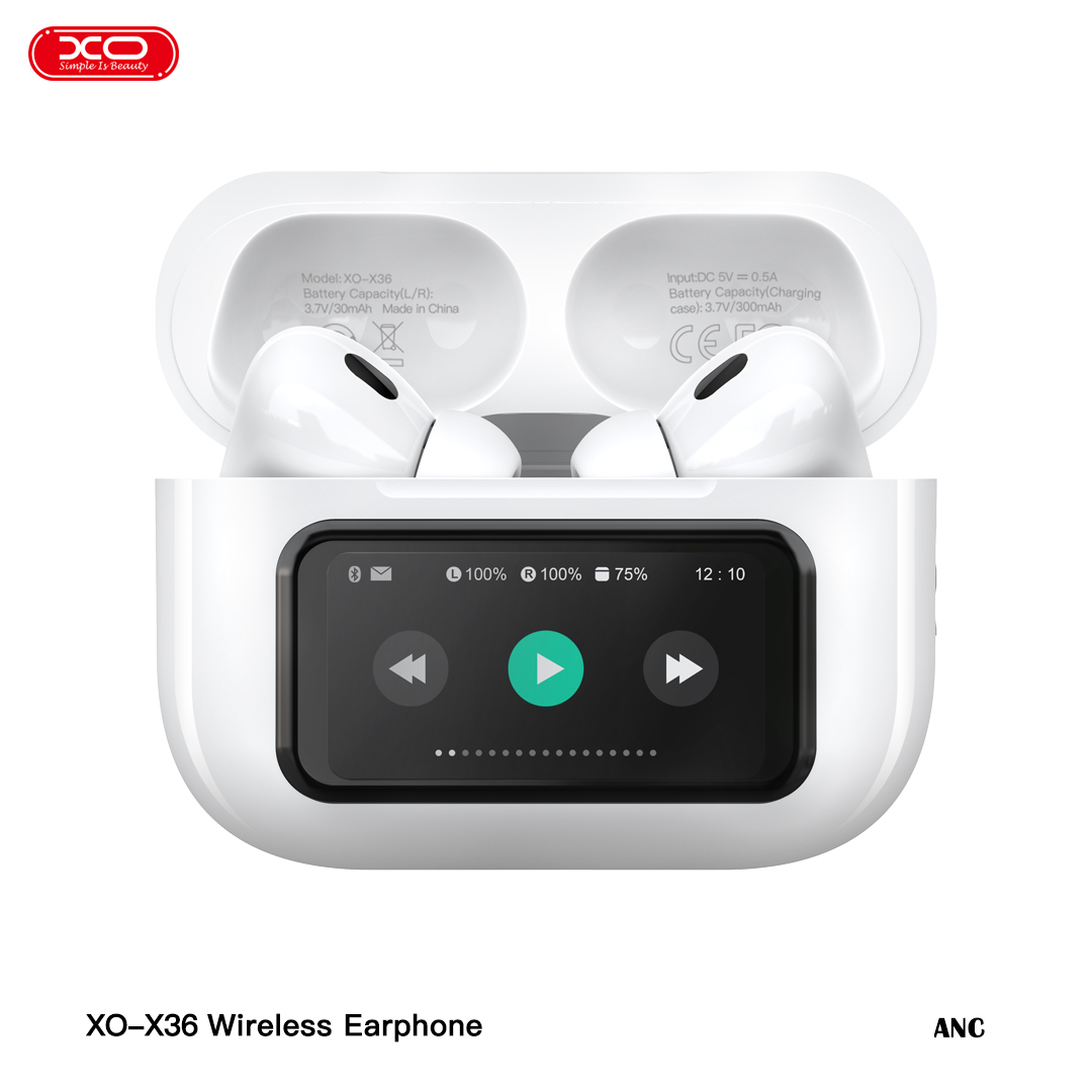 XO X36 Ακουστικά ANC TWS Bluetooth με Έξυπνη Οθόνη - Image 4