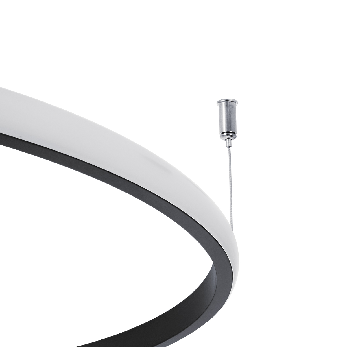 GloboStar® VERONA 61223 Φωτιστικό Οροφής Δαχτυλίδι-Κύκλος LED CCT 36W 4032lm 360° AC 220-240V - Εναλλαγή Φωτισμού μέσω Διακόπτη On/Off All In One Ψυχρό 6000k+Φυσικό 4500k+Θερμό 2700K Φ60 x Υ23cm - Μαύρο - 3 Χρόνια Εγγύηση - Image 7