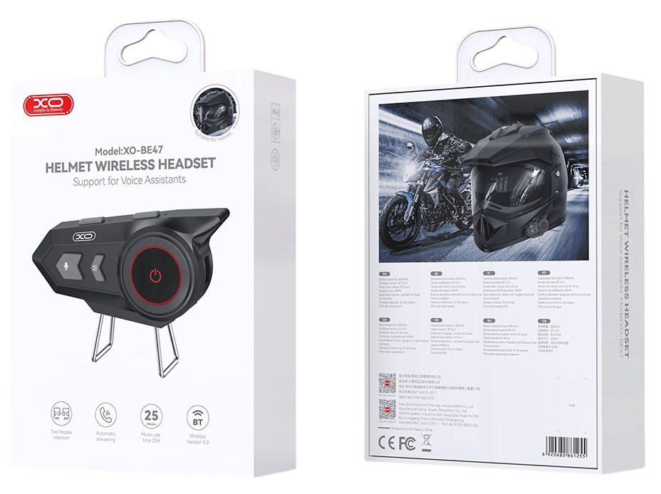 XO BE47 Bluetooth Ακουστικό Κράνους - Image 5