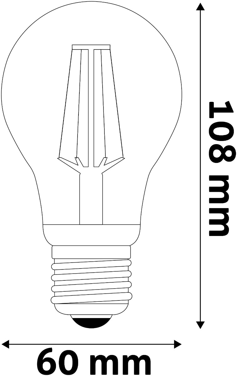 Avide LED Filament Globe 4.9W E27 A60 NW 4000K Υπερ Υψηλή Έξοδος Λούμεν - Image 3