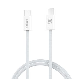 XO NB-Q273 iP15 Καλώδιο φόρτισης Type-C σε Type-C 60W Λευκό