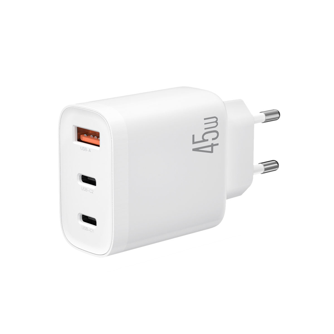 XO L117 (EU) PD/QC (2USB-C+1USB-A) Φορτιστής Γρήγορης Φόρτισης - Image 2