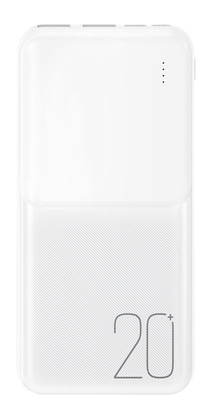 XO PR252 Lighted Mobile Power 20000mAh Λευκό