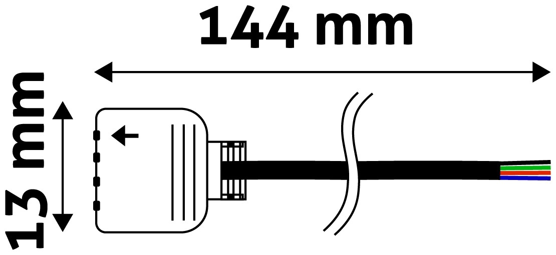 Avide LED Ταινία 12V RGB 4Pin Καλώδιο Σύνδεσης Θηλυκό - Image 3