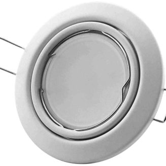 Avide GU10 Πλαίσιο Κώνος Σαγρέ Άσπρο