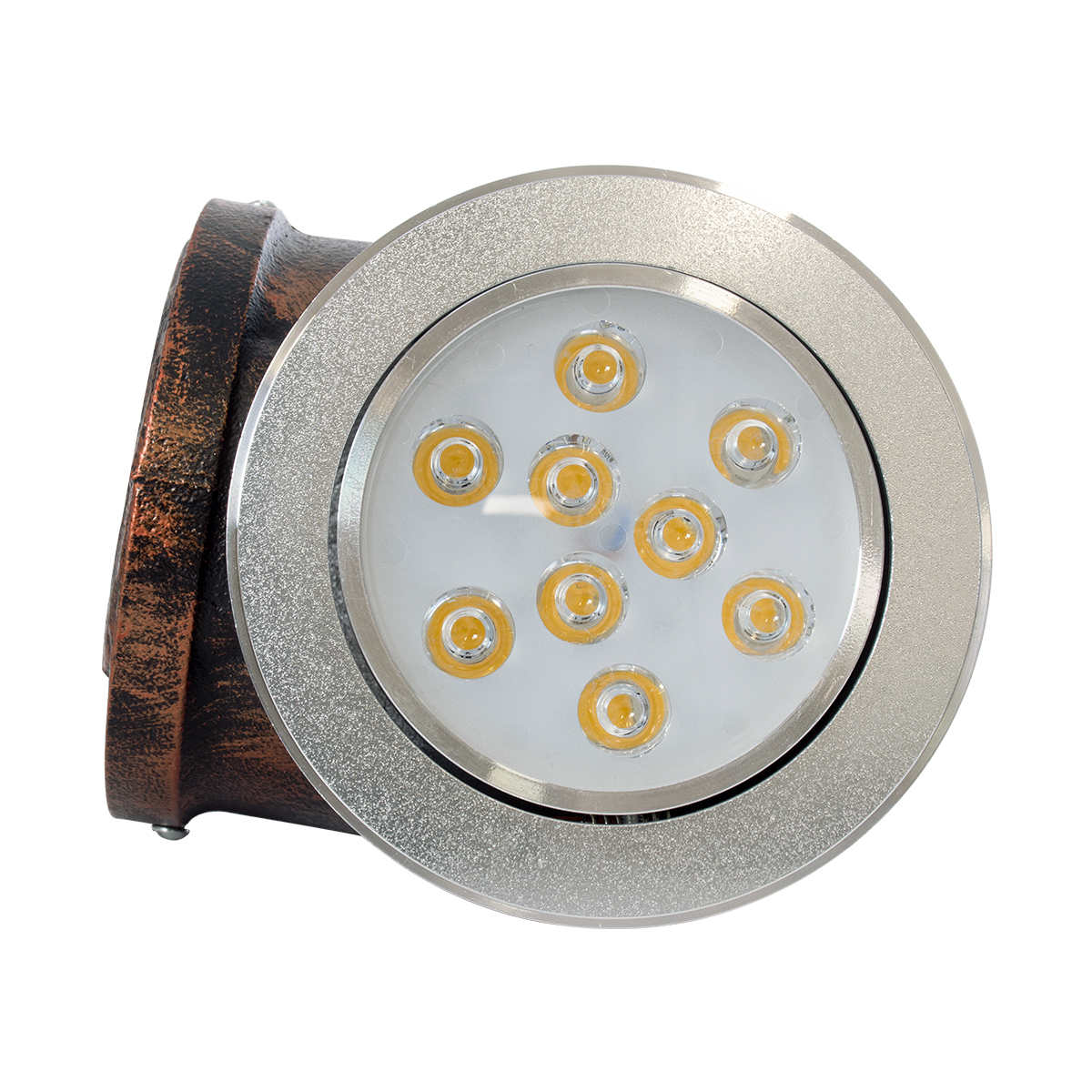GloboStar® ANTHY 01104 Φωτιστικό Τοίχου - Απλίκα LED Χάλκινο AC 220-240V IP44 - Μ15.2 x Π13.4 x Υ15.2cm - 2 Xρόνια Εγγύηση - Image 12