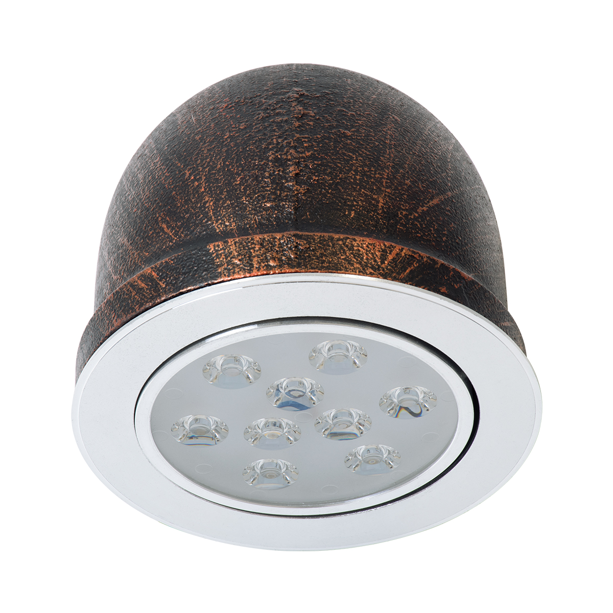 GloboStar® ANTHY 01104 Φωτιστικό Τοίχου - Απλίκα LED Χάλκινο AC 220-240V IP44 - Μ15.2 x Π13.4 x Υ15.2cm - 2 Xρόνια Εγγύηση - Image 9