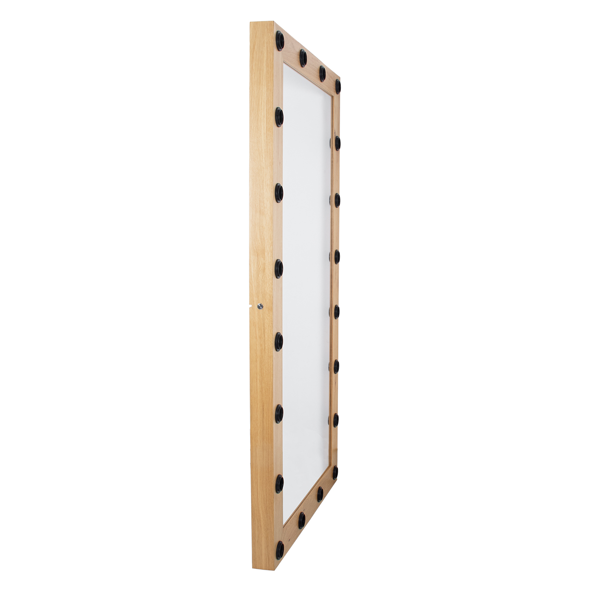 GloboStar® MAKEUP MIRROR-160x80-1 Μοντέρνος Καθρέπτης Μακιγιάζ με Πλαίσιο Φυσικού Ξύλου με Διακόπτη On/Off 20 x E27 AC220-240V - Μ80 x Π7 x Υ160cm - Μπεζ Δρυς - Image 6