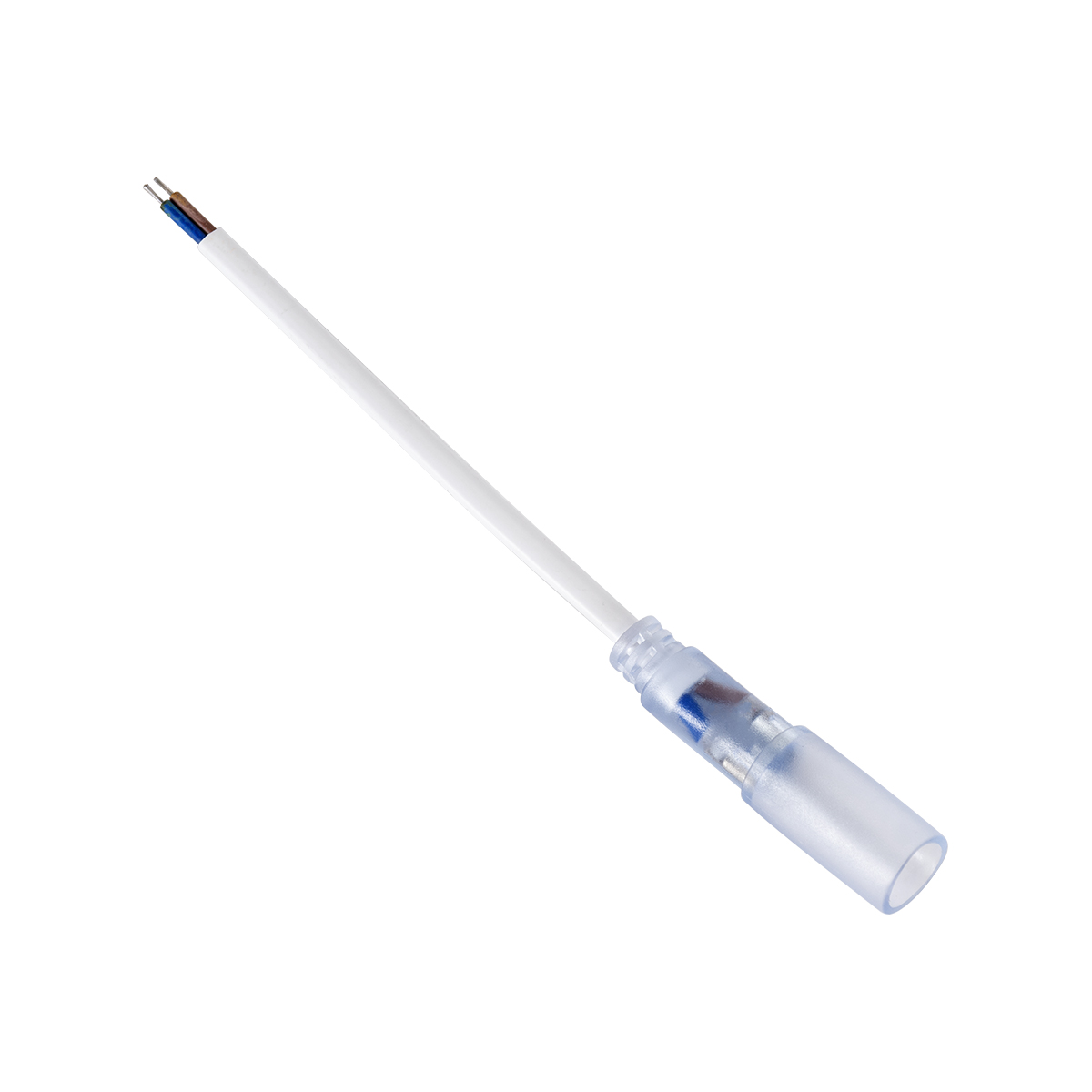 GloboStar® 70653 Καλώδιο Τροφοδοσίας Ατερμάτιστο για Μονόχρωμο Φωτοσωλήνα LED 360° Degree DC 230V 2 Pin Αδιάβροχο IP68 - Image 2