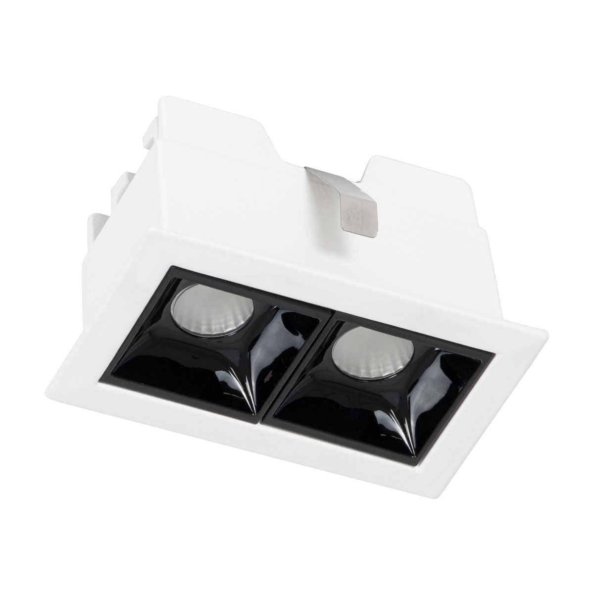 GloboStar® LUMINAR SUPERIOR 60316 Χωνευτό LED Spot Downlight TrimLess 4W 560lm 36° AC 220-240V IP20 Μ7.5 x Π4.3 x Υ4.5cm - Λευκό με Μαύρο Κάτοπτρο - Φυσικό Λευκό 4500K - Bridgelux High Lumen Chip Gen2 - TÜV Certified Driver - 5 Years Warranty - Image 3