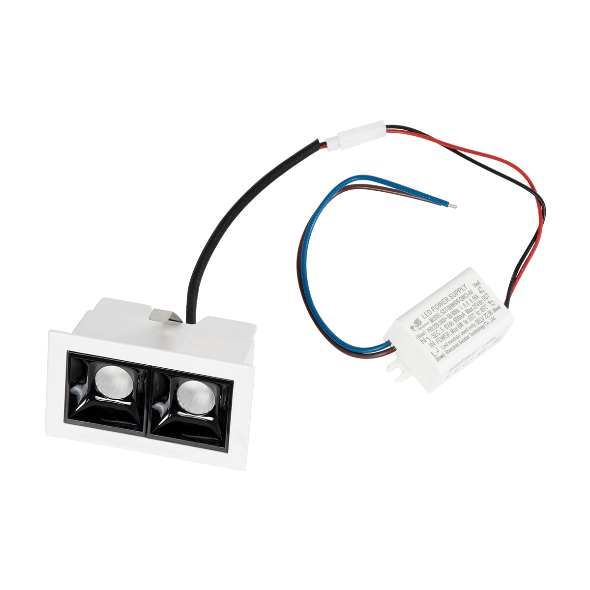 GloboStar® LUMINAR SUPERIOR 60316 Χωνευτό LED Spot Downlight TrimLess 4W 560lm 36° AC 220-240V IP20 Μ7.5 x Π4.3 x Υ4.5cm - Λευκό με Μαύρο Κάτοπτρο - Φυσικό Λευκό 4500K - Bridgelux High Lumen Chip Gen2 - TÜV Certified Driver - 5 Years Warranty - Image 9