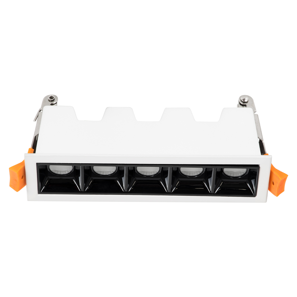 GloboStar® LUMINAR SUPERIOR 60318 Χωνευτό LED Spot Downlight TrimLess 10W 1400lm 36° AC 220-240V IP20 Μ14.8 x Π4.3 x Υ4.5cm - Λευκό με Μαύρο Κάτοπτρο - Φυσικό Λευκό 4500K - Bridgelux High Lumen Chip Gen2 - TÜV Certified Driver - 5 Years Warranty - Image 4