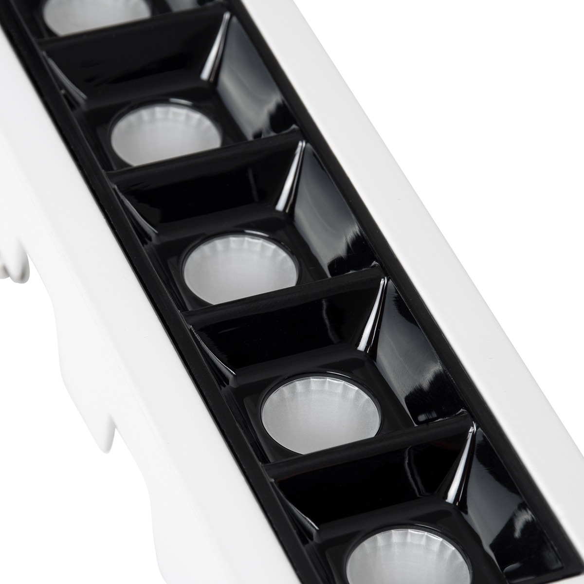 GloboStar® LUMINAR SUPERIOR 60318 Χωνευτό LED Spot Downlight TrimLess 10W 1400lm 36° AC 220-240V IP20 Μ14.8 x Π4.3 x Υ4.5cm - Λευκό με Μαύρο Κάτοπτρο - Φυσικό Λευκό 4500K - Bridgelux High Lumen Chip Gen2 - TÜV Certified Driver - 5 Years Warranty - Image 8