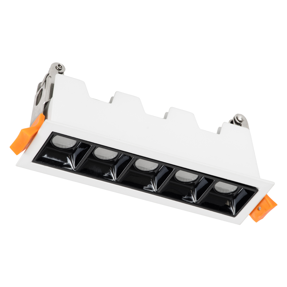 GloboStar® LUMINAR SUPERIOR 60319 Χωνευτό LED Spot Downlight TrimLess 10W 1350lm 36° AC 220-240V IP20 Μ14.8 x Π4.3 x Υ4.5cm - Λευκό με Μαύρο Κάτοπτρο - Θερμό Λευκό 2700K - Bridgelux High Lumen Chip Gen2 - TÜV Certified Driver - 5 Years Warranty - Image 3