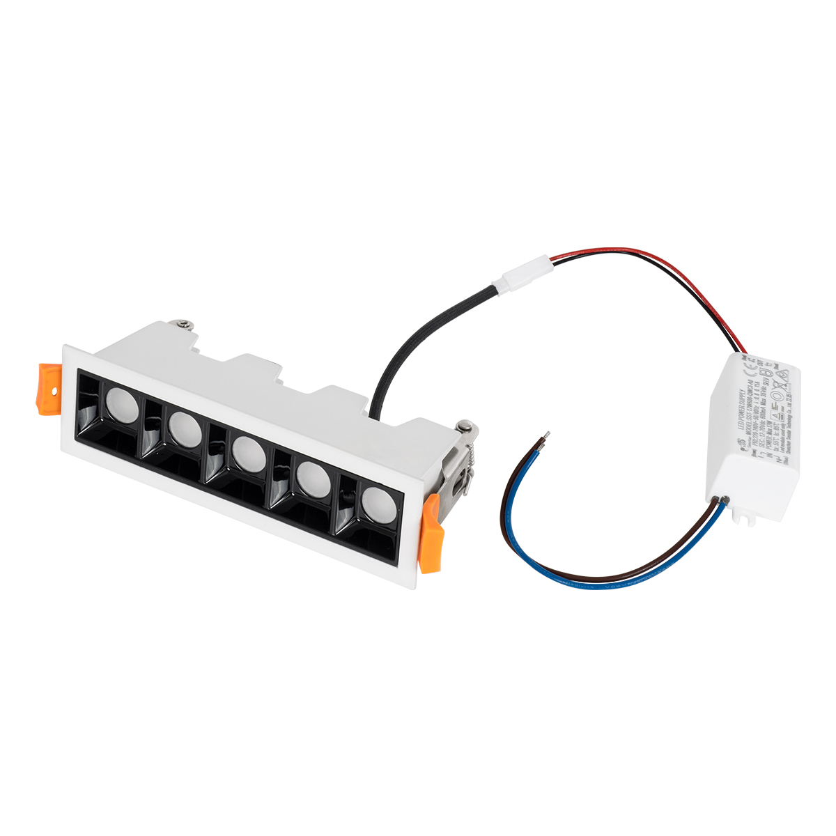 GloboStar® LUMINAR SUPERIOR 60319 Χωνευτό LED Spot Downlight TrimLess 10W 1350lm 36° AC 220-240V IP20 Μ14.8 x Π4.3 x Υ4.5cm - Λευκό με Μαύρο Κάτοπτρο - Θερμό Λευκό 2700K - Bridgelux High Lumen Chip Gen2 - TÜV Certified Driver - 5 Years Warranty - Image 9