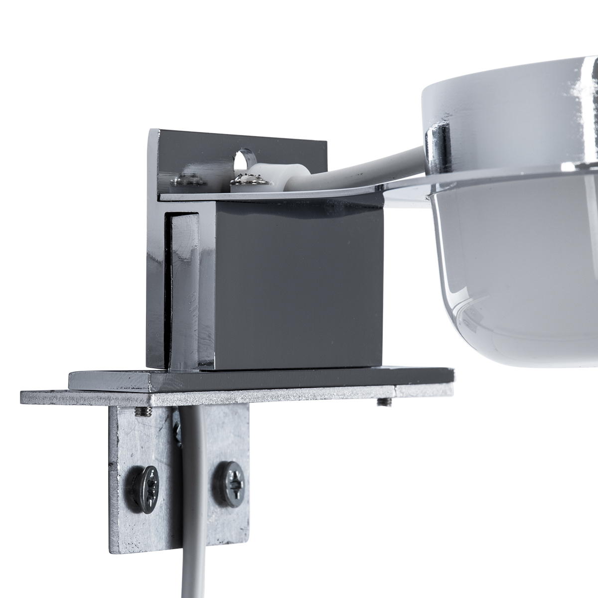 GloboStar® KIARA 60402 Μοντέρνο Φωτιστικό Τοίχου - Απλίκα Καθρέπτη Μπάνιου με 3 Τρόπους Τοποθέτησης LED 5W 560lm 120° AC 220-240V IP44 Μ10 x Π13 x Υ3cm - Φυσικό Λευκό 4500K - Χρώμιο Νίκελ - 3 Χρόνια Εγγύηση - Image 9