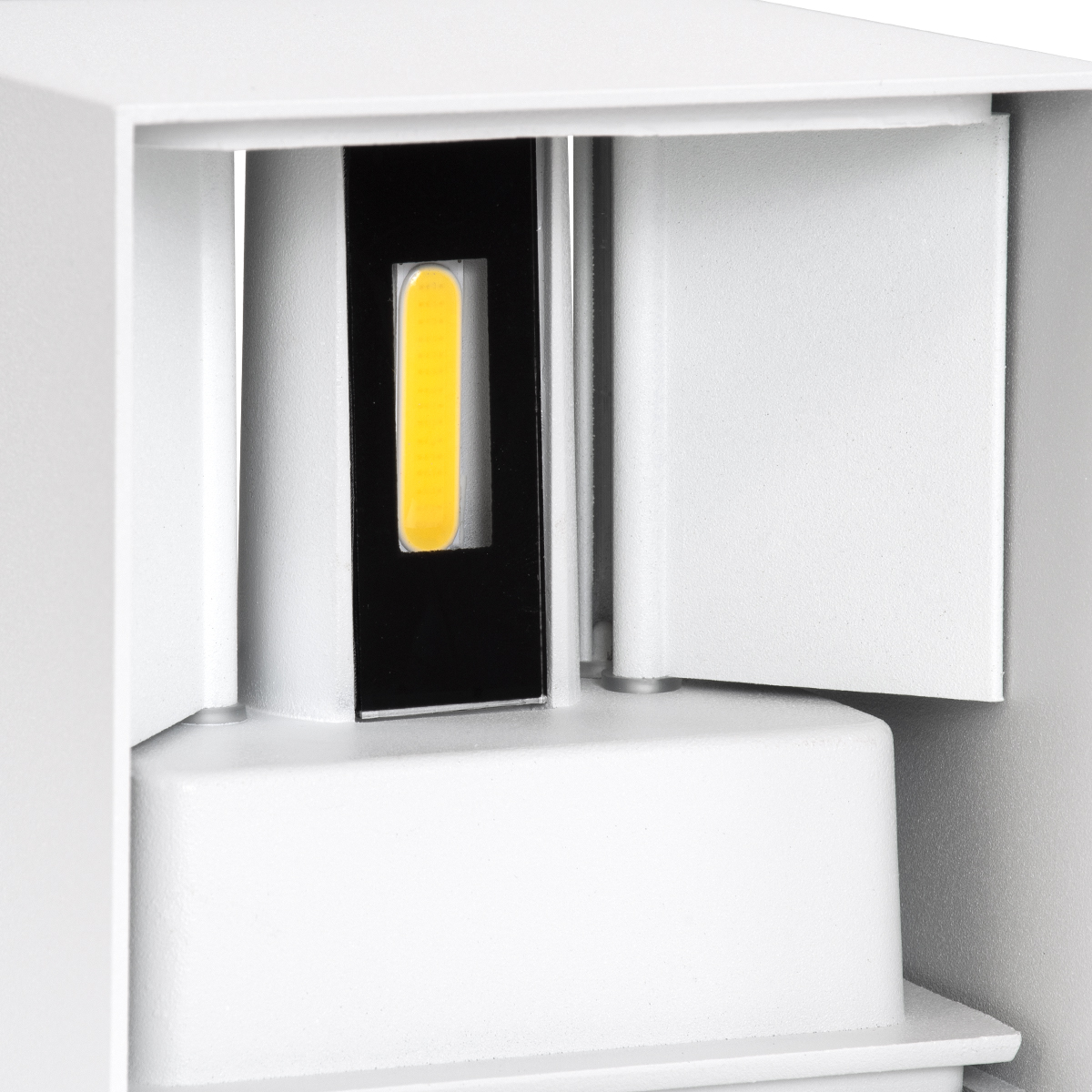 GloboStar® AXIS-S 60563 Φωτιστικό Τοίχου - Απλίκα Αρχιτεκτονικού Φωτισμού Εσωτερικού/Εξωτερικού Χώρου Up & Down LED 10W 1200lm 10 έως 60° AC 220-240V Αδιάβροχο IP65 Μ10 x Π10 x Υ10cm - Φυσικό Λευκό 4500K - Λευκό - Bridgelux Chip - 3 Years Warranty - Image 10
