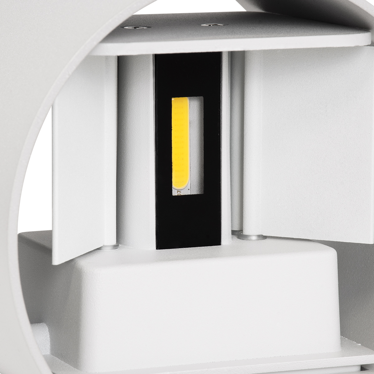 GloboStar® AXIS-R 60638 Φωτιστικό Τοίχου - Απλίκα Αρχιτεκτονικού Φωτισμού Εσωτερικού/Εξωτερικού Χώρου Up & Down LED 10W 1200lm 10 έως 60° AC 220-240V Αδιάβροχο IP65 Μ10 x Π10 x Υ10cm - Φυσικό Λευκό 4500K - Λευκό - Bridgelux Chip - 3 Years Warranty - Image 10