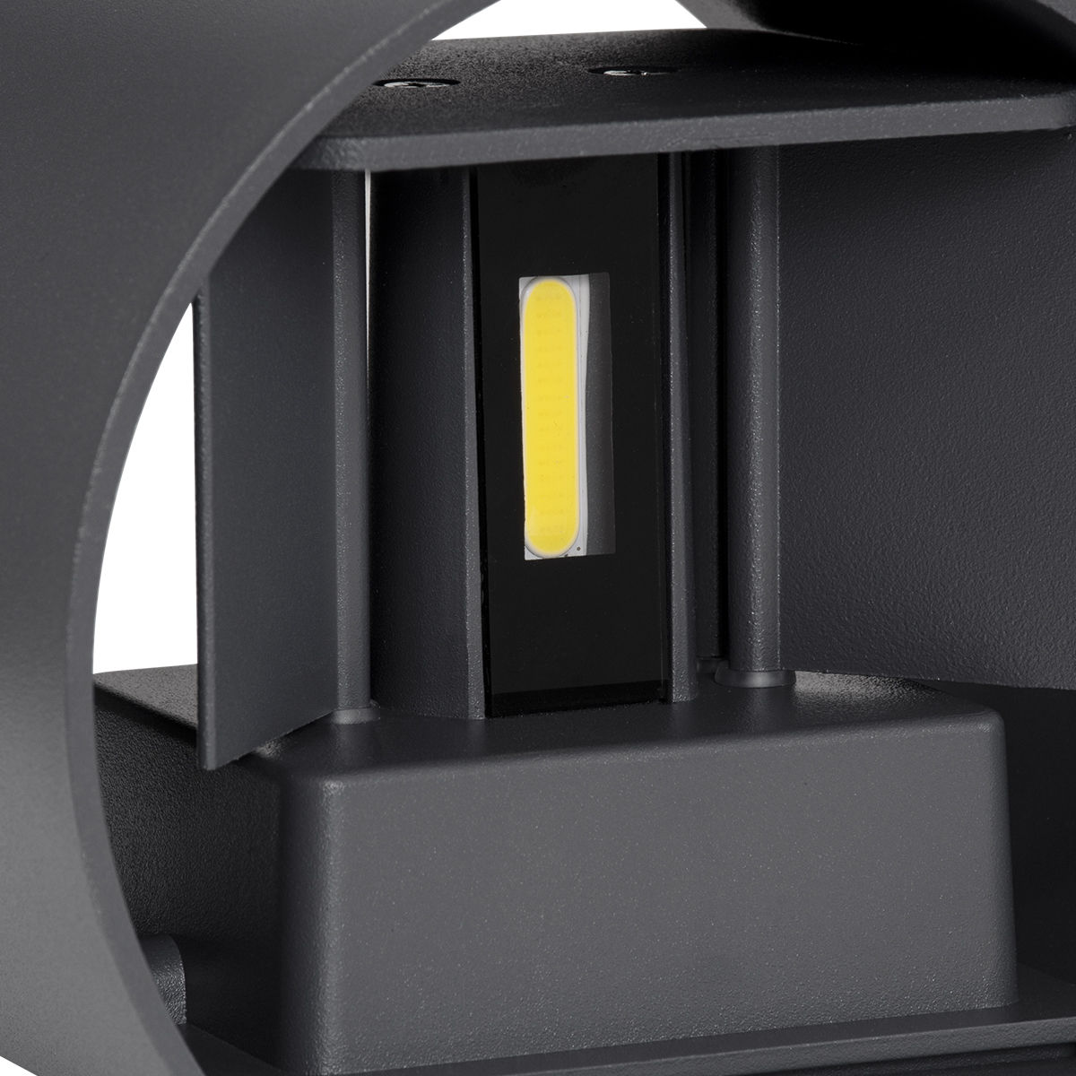 GloboStar® AXIS-R 60642 Φωτιστικό Τοίχου - Απλίκα Αρχιτεκτονικού Φωτισμού Εσωτερικού/Εξωτερικού Χώρου Up & Down LED 10W 1250lm 10 έως 60° AC 220-240V Αδιάβροχο IP65 Μ10 x Π10 x Υ10cm - Ψυχρό Λευκό 6000K - Γκρι Ανθρακί- Bridgelux Chip - 3 Years Warranty - Image 10