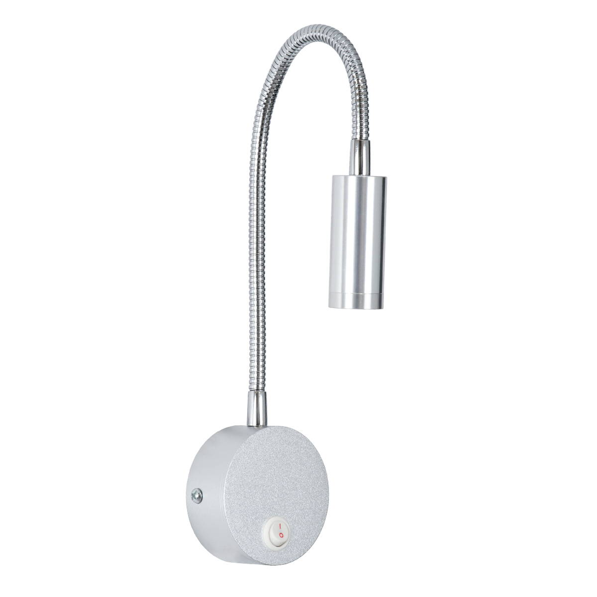 GloboStar® GOOSE 60879 Μοντέρνο Φωτιστικό Τοίχου - Απλίκα Ξενοδοχείου Bed Side LED 3W 300lm 36° AC 220-240V - Reading Light - Μ6.5 x Π15 x Υ24.5cm - Φυσικό Λευκό 4500K - Γκρι Νίκελ - 3 Xρόνια Εγγύηση - Image 4