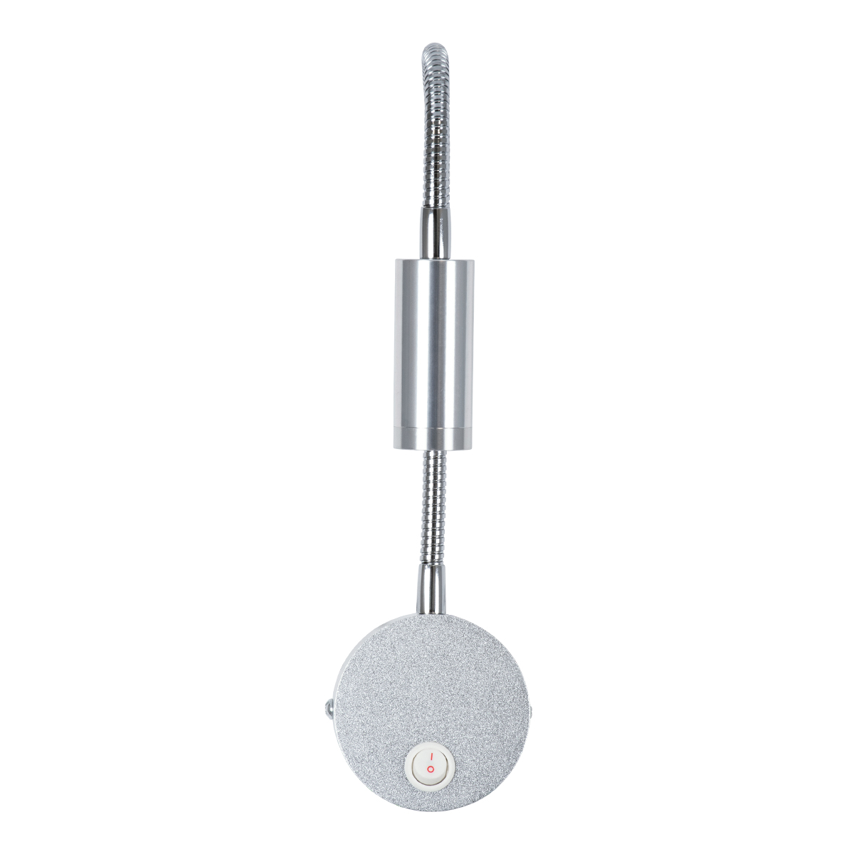 GloboStar® GOOSE 60879 Μοντέρνο Φωτιστικό Τοίχου - Απλίκα Ξενοδοχείου Bed Side LED 3W 300lm 36° AC 220-240V - Reading Light - Μ6.5 x Π15 x Υ24.5cm - Φυσικό Λευκό 4500K - Γκρι Νίκελ - 3 Xρόνια Εγγύηση - Image 5