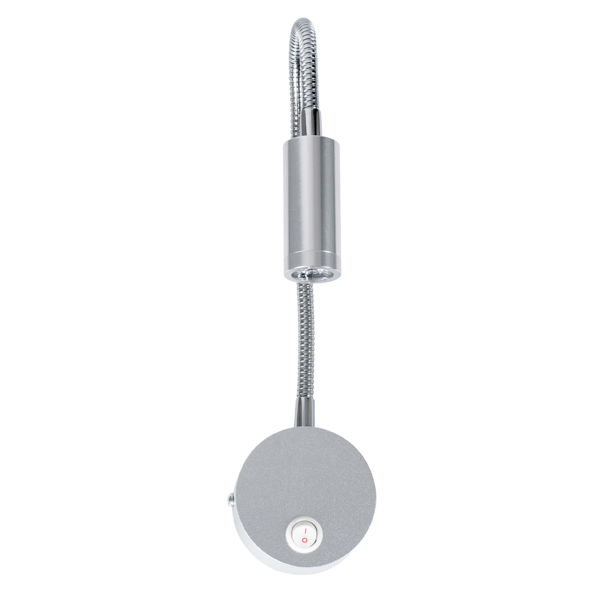 GloboStar® GOOSE 60879 Μοντέρνο Φωτιστικό Τοίχου - Απλίκα Ξενοδοχείου Bed Side LED 3W 300lm 36° AC 220-240V - Reading Light - Μ6.5 x Π15 x Υ24.5cm - Φυσικό Λευκό 4500K - Γκρι Νίκελ - 3 Xρόνια Εγγύηση - Image 6