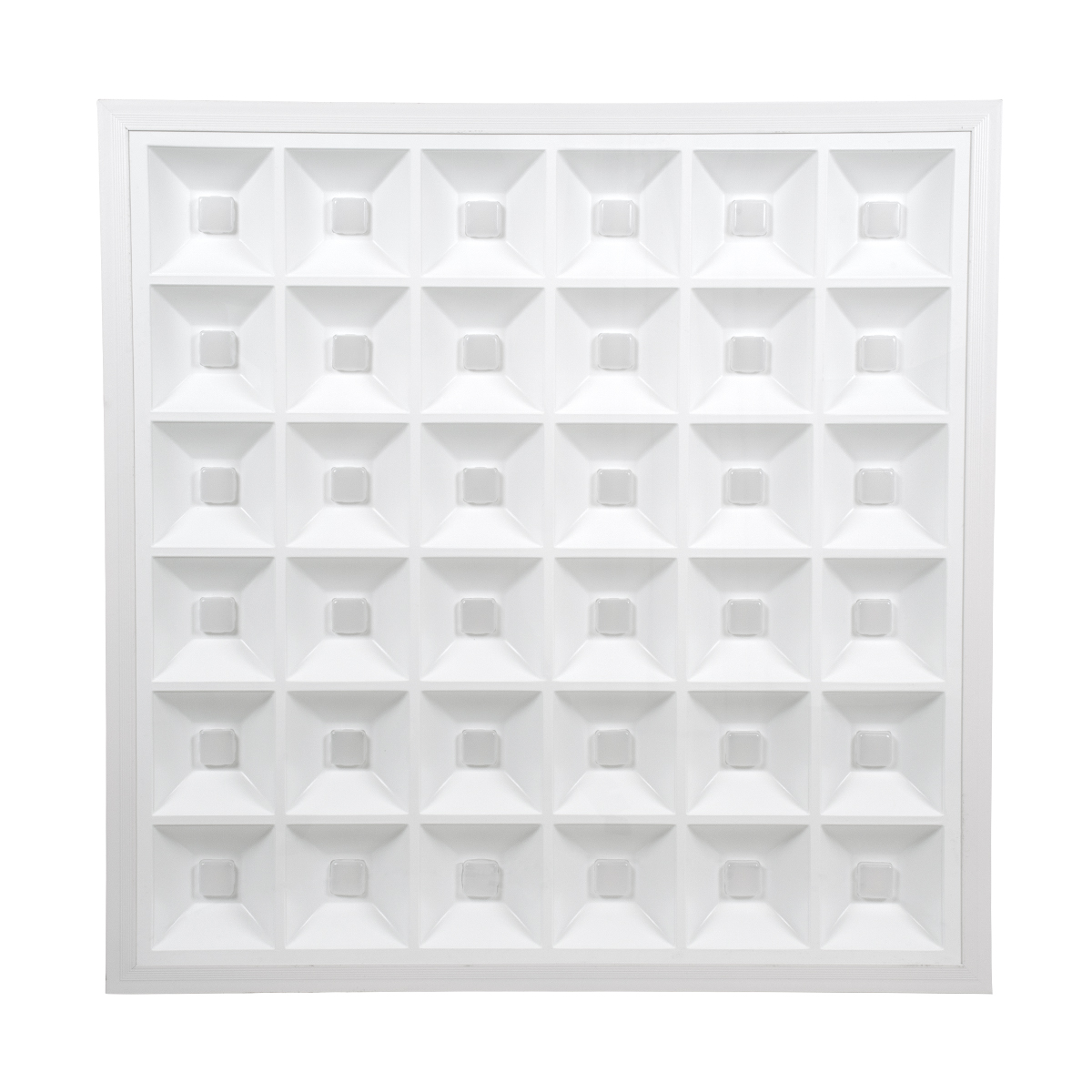 GloboStar® ZEUS 60968 Χωνευτό LED Panel 60x60cm 48W 7440lm 120° CRI≥86Ra UGR<19 Anti-Glare Shield Diffuser AC 220-240V IP44 Μ60 x Π60 x Υ3.3cm - Ψυχρό Λευκό 6000K - Bridgelux High Lumen Chips - TÜV Certified Driver - 5 Years Warranty - Image 4