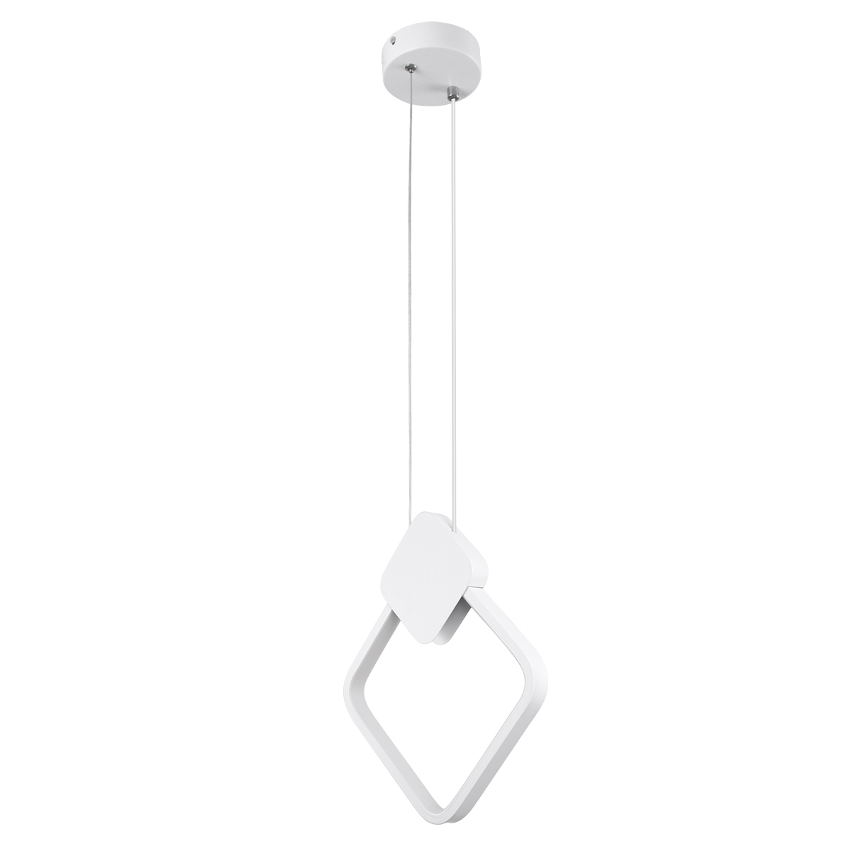 GloboStar® MARY 61083 Κρεμαστό Φωτιστικό Οροφής Design LED CCT 12W 1440lm 300° AC 220-240V - Εναλλαγή Φωτισμού μέσω Διακόπτη On/Off All In One Ψυχρό 6000k+Φυσικό 4500k+Θερμό 2700k Μ20 x Π2.3 x Υ28.5cm - Λευκό - Image 4