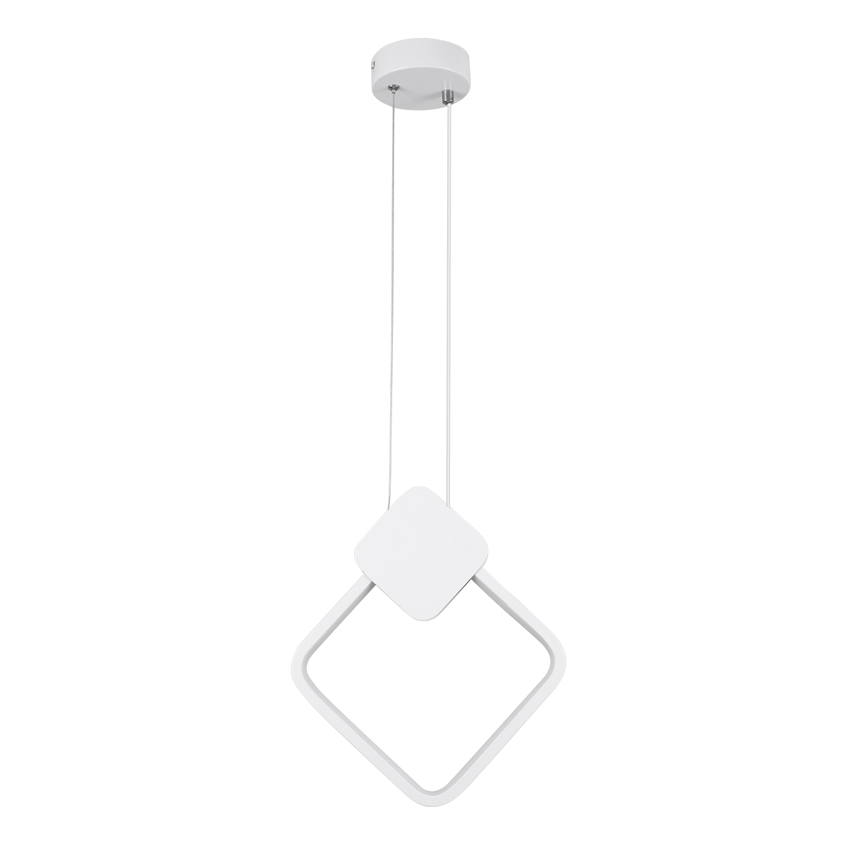 GloboStar® MARY 61083 Κρεμαστό Φωτιστικό Οροφής Design LED CCT 12W 1440lm 300° AC 220-240V - Εναλλαγή Φωτισμού μέσω Διακόπτη On/Off All In One Ψυχρό 6000k+Φυσικό 4500k+Θερμό 2700k Μ20 x Π2.3 x Υ28.5cm - Λευκό - Image 5