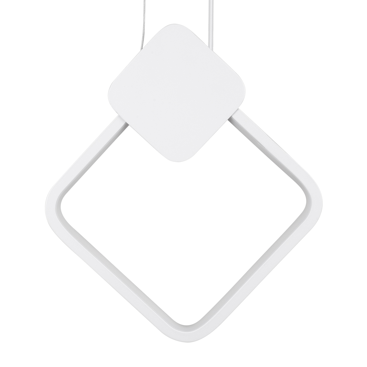 GloboStar® MARY 61083 Κρεμαστό Φωτιστικό Οροφής Design LED CCT 12W 1440lm 300° AC 220-240V - Εναλλαγή Φωτισμού μέσω Διακόπτη On/Off All In One Ψυχρό 6000k+Φυσικό 4500k+Θερμό 2700k Μ20 x Π2.3 x Υ28.5cm - Λευκό - Image 6