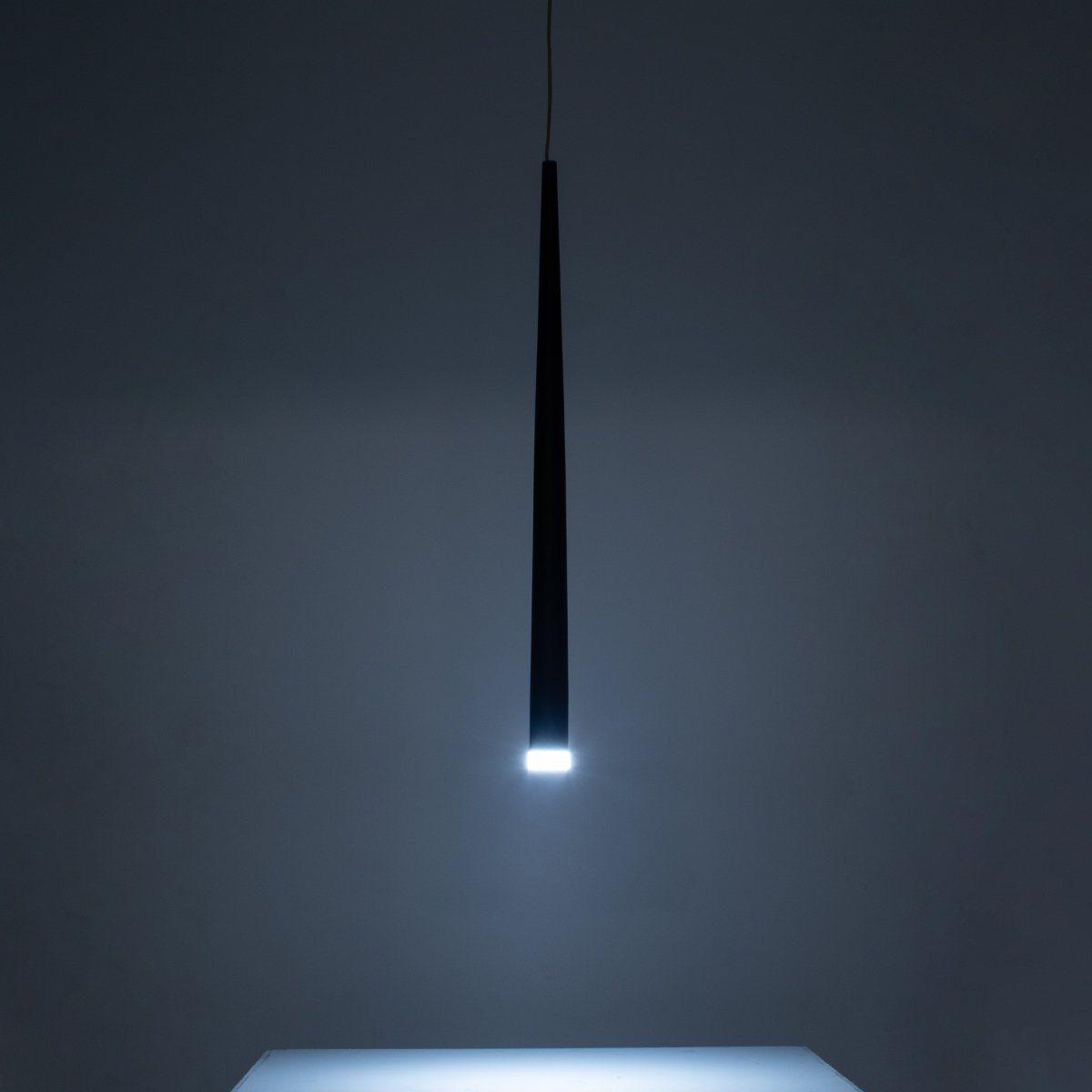 GloboStar® TEARS 61309 Κρεμαστό Φωτιστικό Οροφής Design LED CCT 3W 330lm 180° AC 220-240V - Εναλλαγή Φωτισμού μέσω Διακόπτη On/Off All In One Ψυχρό 6000k+Φυσικό 4500k+Θερμό 2700k Φ3.2 x Υ51.5cm - Μαύρο - 3 Years Warranty - Image 12