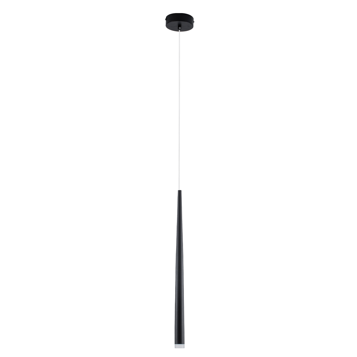 GloboStar® TEARS 61309 Κρεμαστό Φωτιστικό Οροφής Design LED CCT 3W 330lm 180° AC 220-240V - Εναλλαγή Φωτισμού μέσω Διακόπτη On/Off All In One Ψυχρό 6000k+Φυσικό 4500k+Θερμό 2700k Φ3.2 x Υ51.5cm - Μαύρο - 3 Years Warranty - Image 3