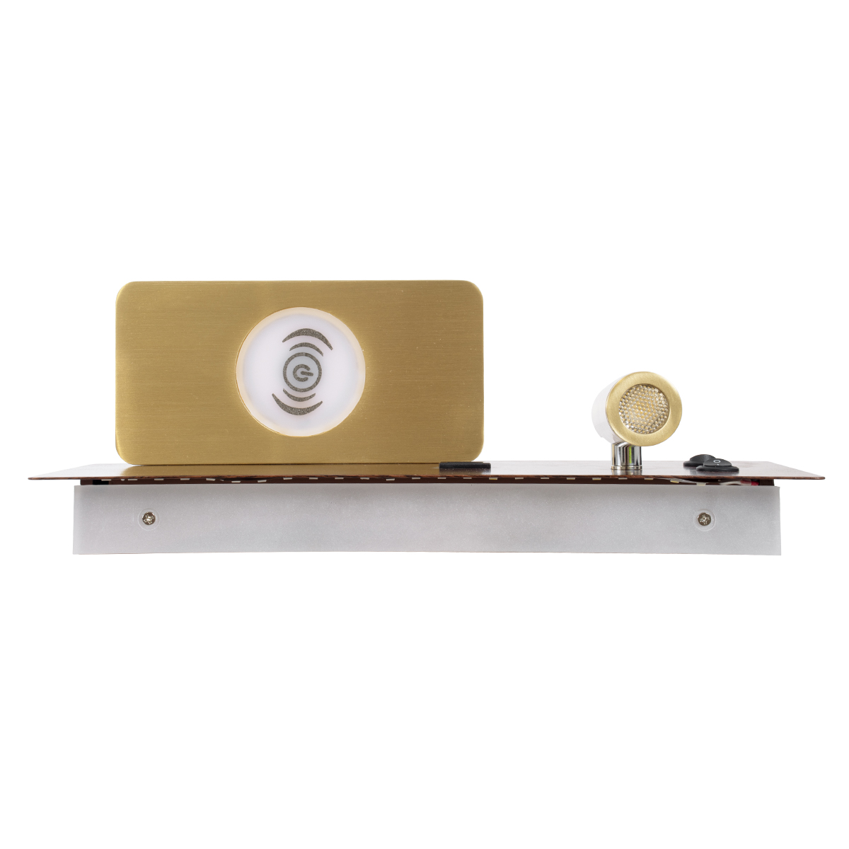 GloboStar® PALADIN 61362 Μοντέρνο Φωτιστικό Τοίχου - Απλίκα Ξενοδοχείου Bed Side LED 6W 720lm 36° AC 220-240V - Reading Light & Κρυφός Φωτισμός - Φορτιστές USB 3A & Wireless 20W - Μ30 x Π11 x Υ12cm - Φυσικό Λευκό 4500K - Ξύλο & Χρυσό - Δεξί - Image 7