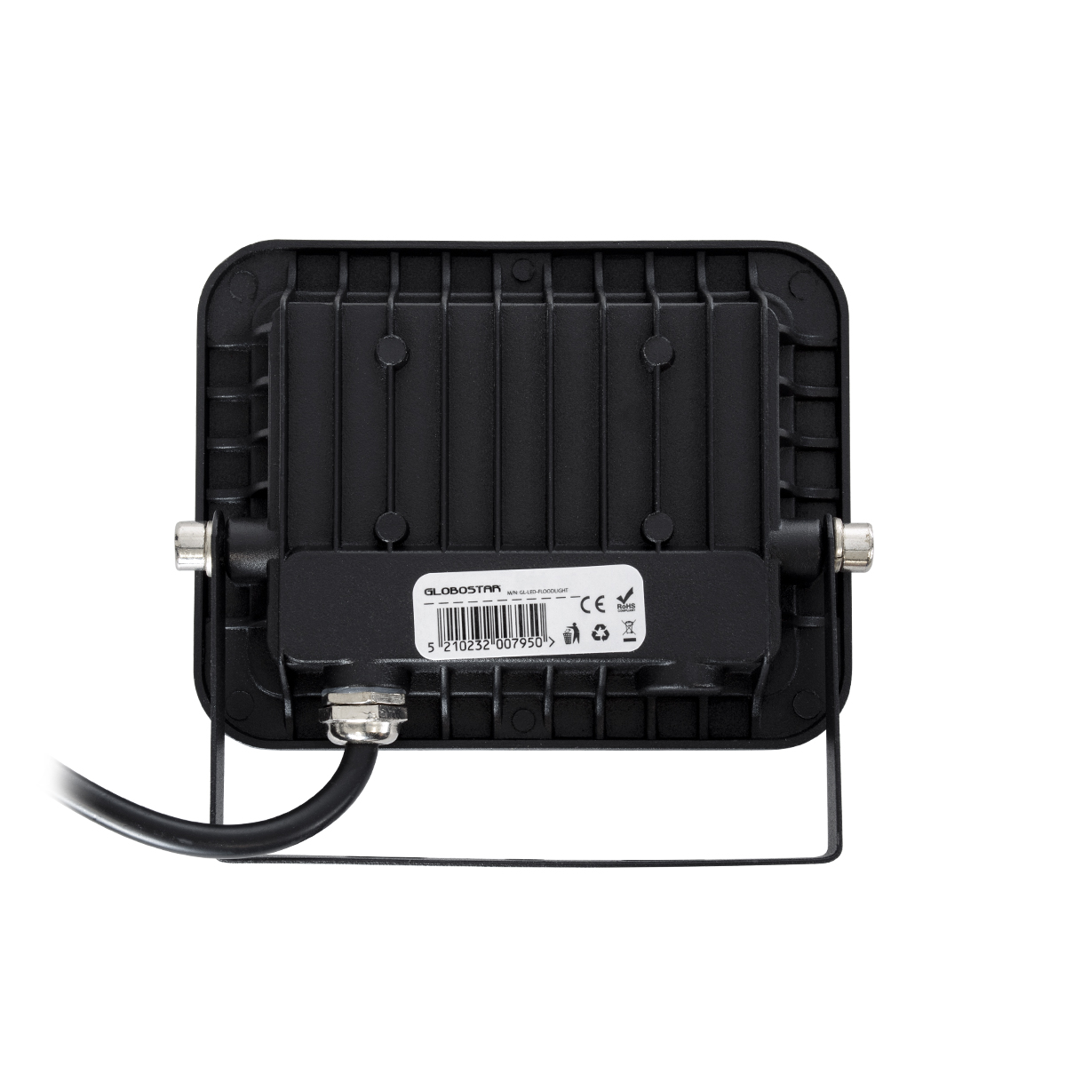 GloboStar® ATLAS 61411 Επαγγελματικός Προβολέας LED 20W 2400lm 120° AC 220-240V - Αδιάβροχος IP67 - Μ12 x Π2.5 x Υ9.5cm - Μαύρο - Φυσικό Λευκό 4500K - LUMILEDS Chips - TÜV Rheinland Certified - 5 Years Warranty - Image 5