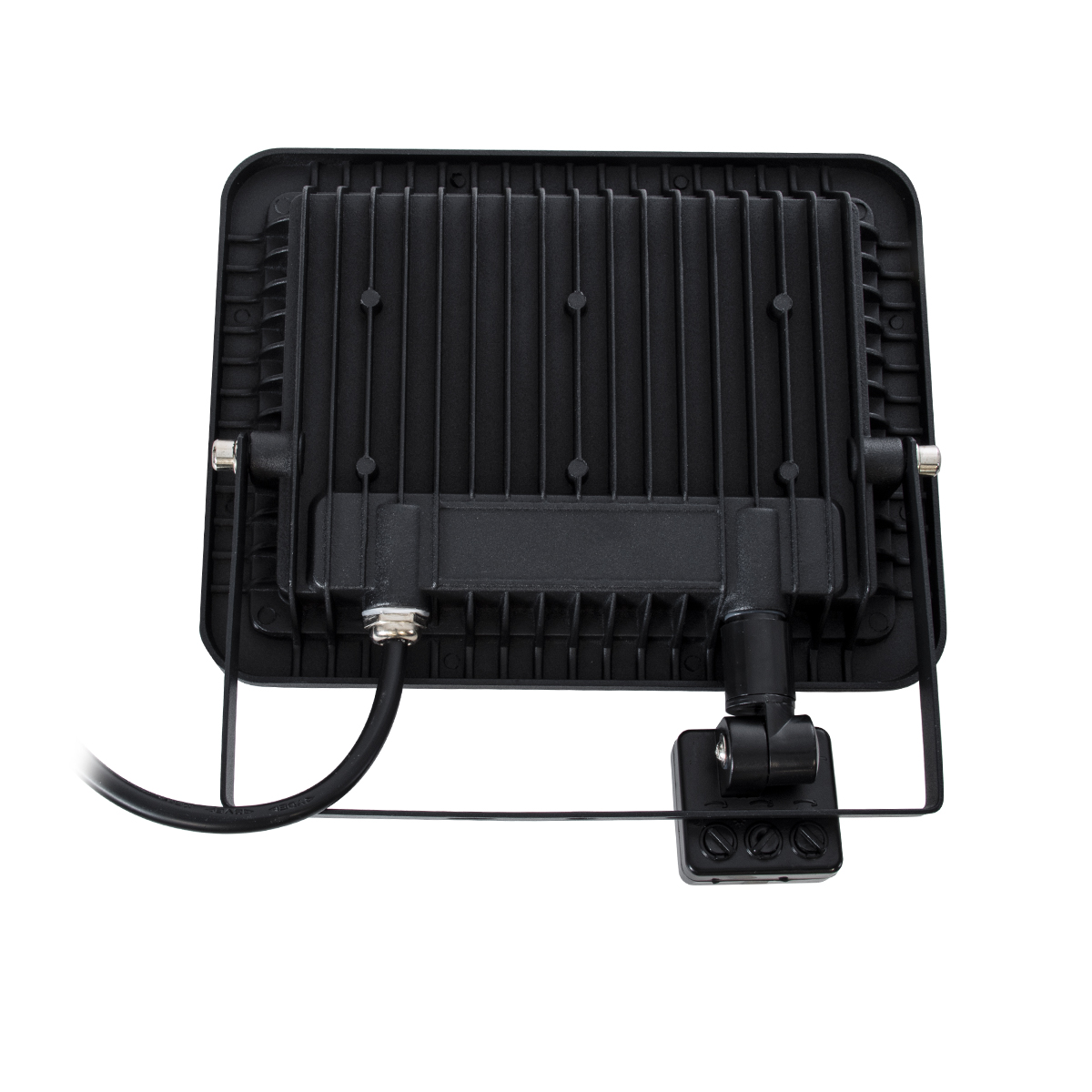 GloboStar® AURORA 61441 Επαγγελματικός Προβολέας LED 50W 6250lm 120° AC 220-240V με Ενσωματωμένο Ρυθμιζόμενο Αισθητήρα Κίνησης PIR - Αδιάβροχος IP67 - Μ21 x Π5 x Υ21cm - Μαύρο - Ψυχρό Λευκό 6000K - LUMILEDS Chips - TÜV Rheinland Certified - 3 Years Warranty - Image 5