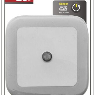 Entac Φωτάκι Νυκτός 0.5W Τετράγωνο Θερμό  Άσπρο