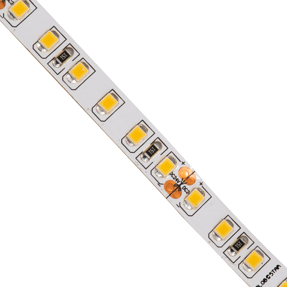 GloboStar® 70232 Ταινία LED SMD 2835 5m 8W/m 120LED/m 1232 lm/m 120° DC 24V IP20 Θερμό Λευκό 3000K - 5 Χρόνια Εγγύηση - Image 3