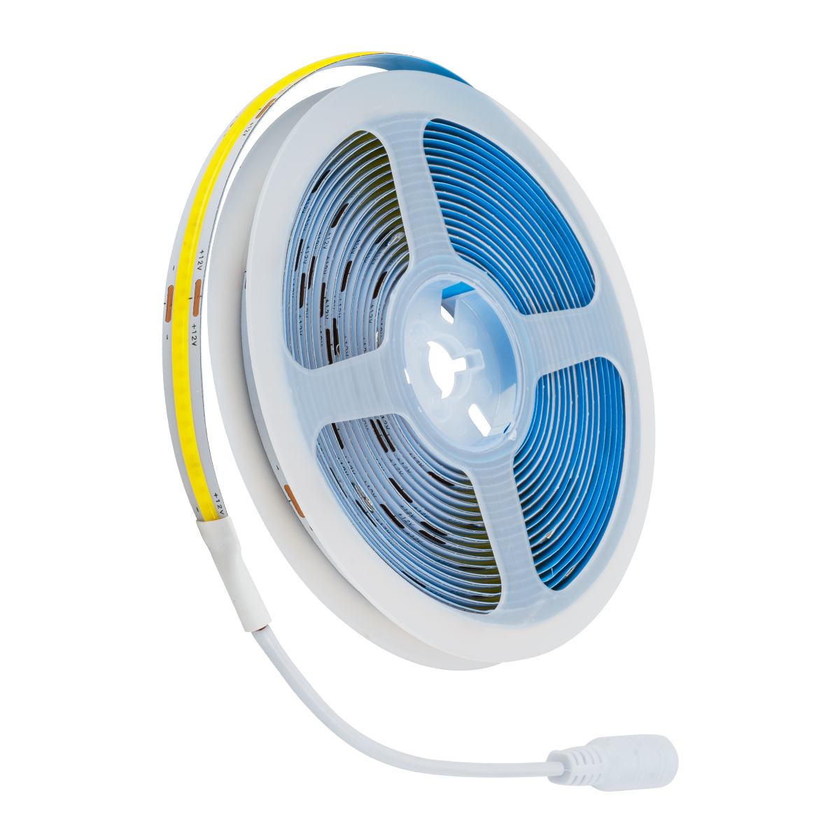 GloboStar® 70416 Σετ Ταινία COB LED 5m 48W/5m 308LED/m 816lm/m 120° DC 12V IP20 με Τροφοδοτικό Φυσικό Λευκό 4500K - Image 3