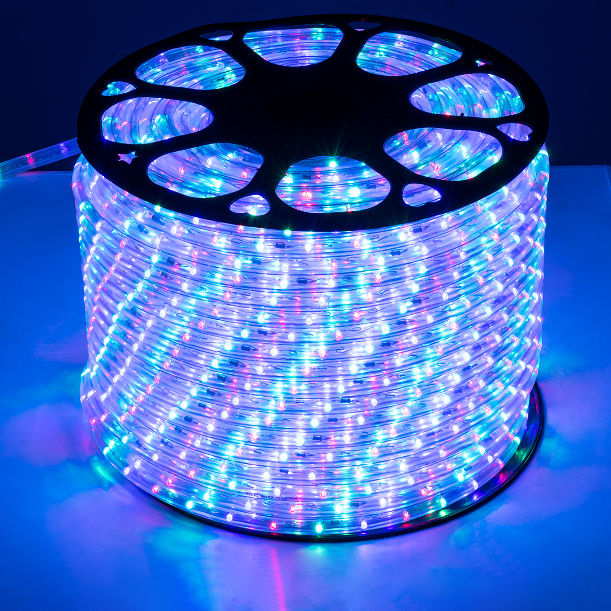 GloboStar® 70607 Φωτοσωλήνας LED DIODE 1m 3.9W/m 36LED/m 117lm/m 360° DC 230V Αδιάβροχος IP68 Πολύχρωμος RGB Dimmable - Image 3
