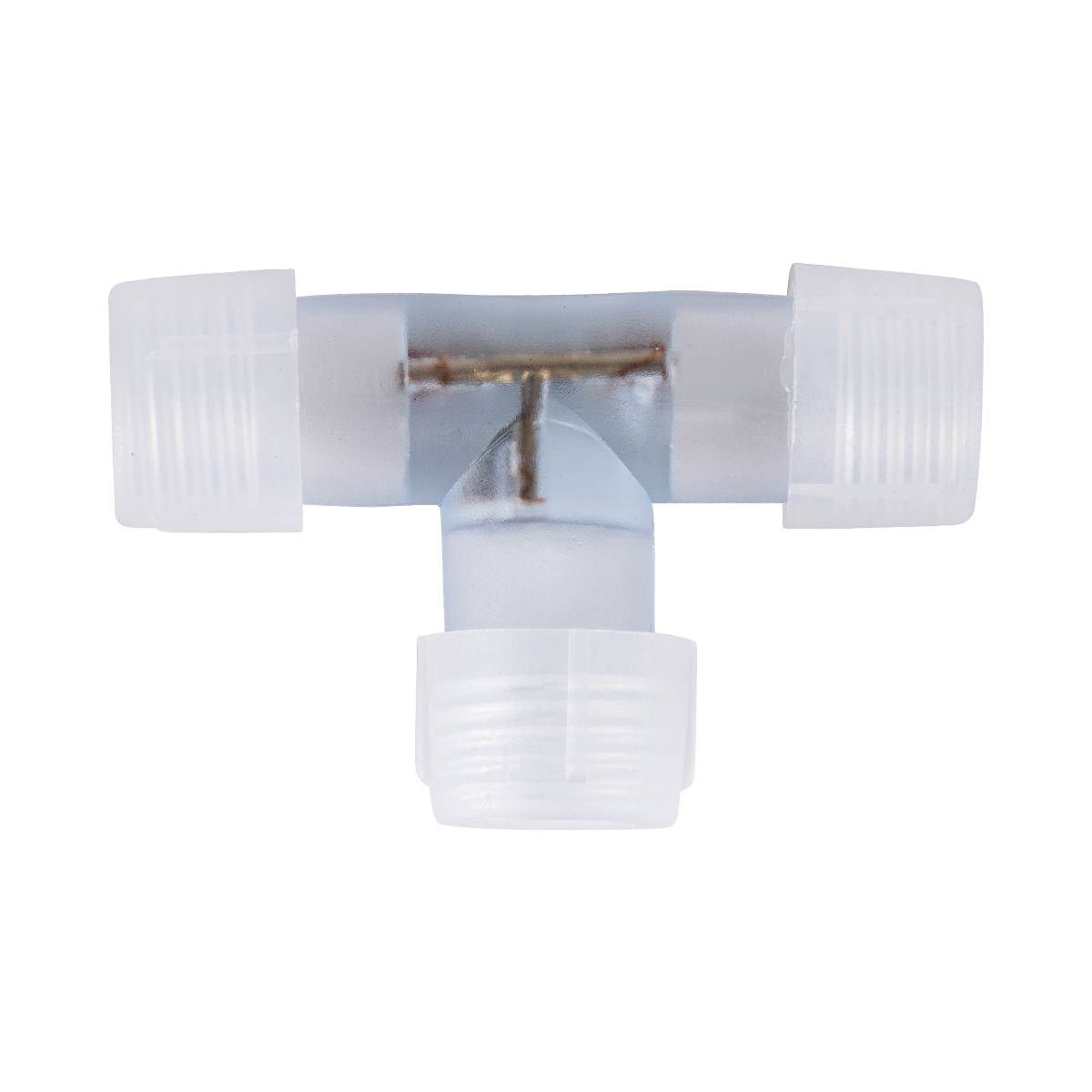 GloboStar® 70661 Σύνδεσμος T για RGB Φωτοσωλήνα LED 360° Degree DC 230V 2 Pin Αδιάβροχος IP68 - Image 3