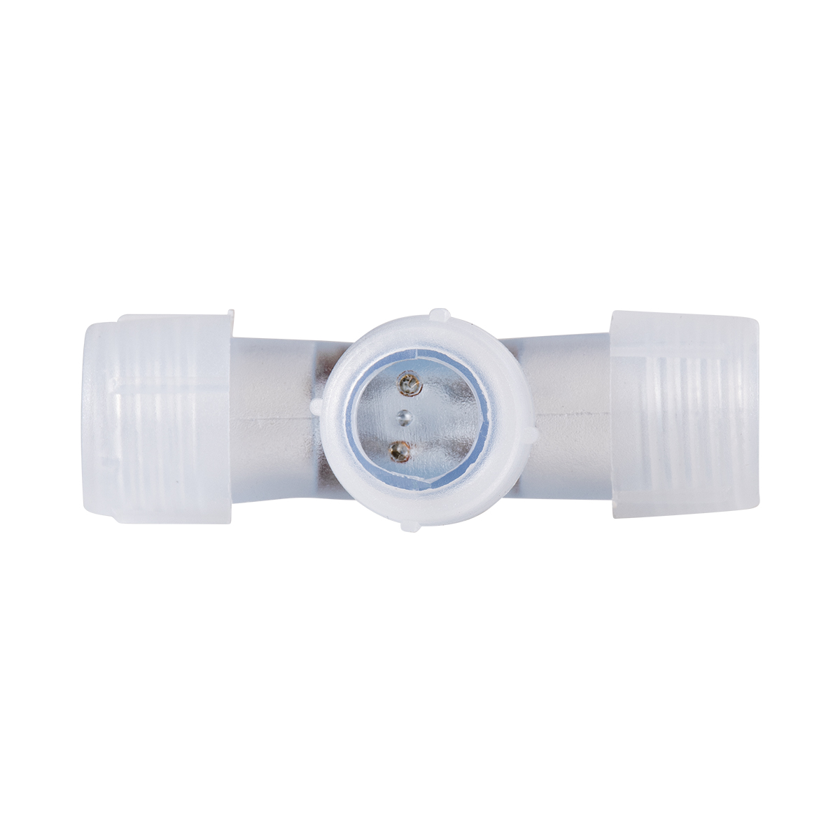 GloboStar® 70661 Σύνδεσμος T για RGB Φωτοσωλήνα LED 360° Degree DC 230V 2 Pin Αδιάβροχος IP68 - Image 4