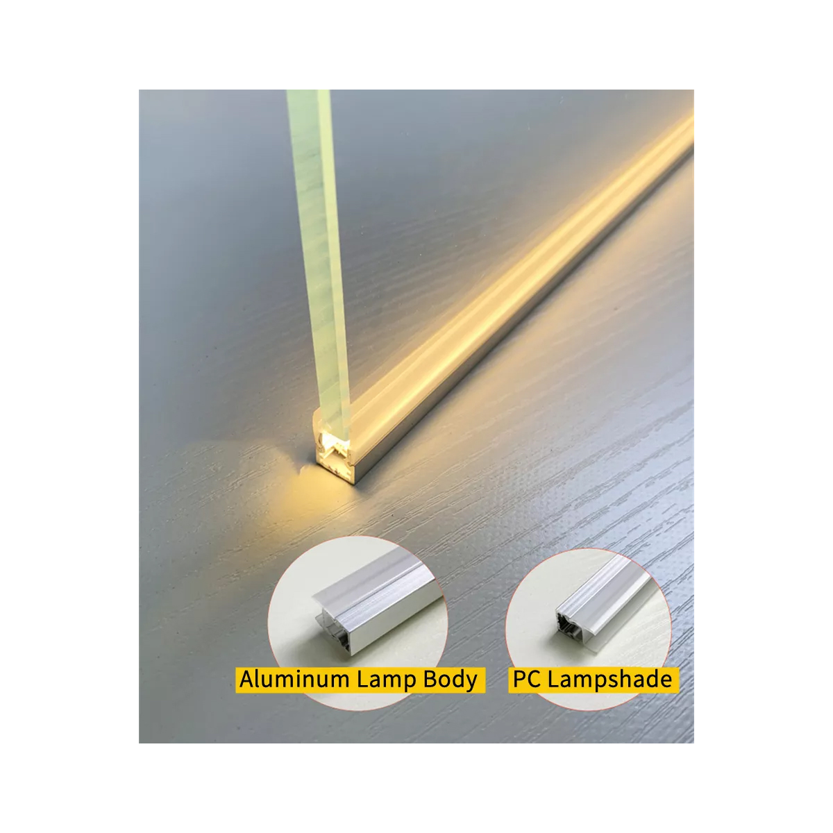 GloboStar® GLASSBOARD-PROFILE 70808-3M Προφίλ Αλουμινίου - Βάση & Ψύκτρα Ταινίας LED με Λευκό Γαλακτερό Κάλυμμα - Χρήση για Μοριακό Φωτισμό Γυαλιού Πάχους 8mm - Πατητό Κάλυμμα - Ασημί - 3 Μέτρα - Πακέτο 5 Τεμαχίων - Μ300 x Π1.1 x Υ1.7cm - Image 9