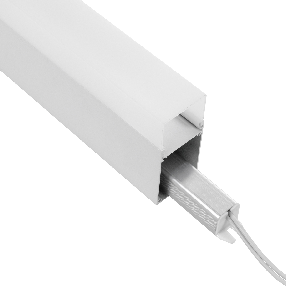 GloboStar® SURFACEPENDANT-PROFILE 70831-1M Προφίλ Αλουμινίου - Βάση & Ψύκτρα Ταινίας LED με Λευκό Γαλακτερό Κάλυμμα - Επιφανειακή & Κρεμαστή Χρήση - Πατητό Κάλυμμα - Λευκό - 1 Μέτρο - Μ100 x Π3.5 x Υ7.4cm - Image 6