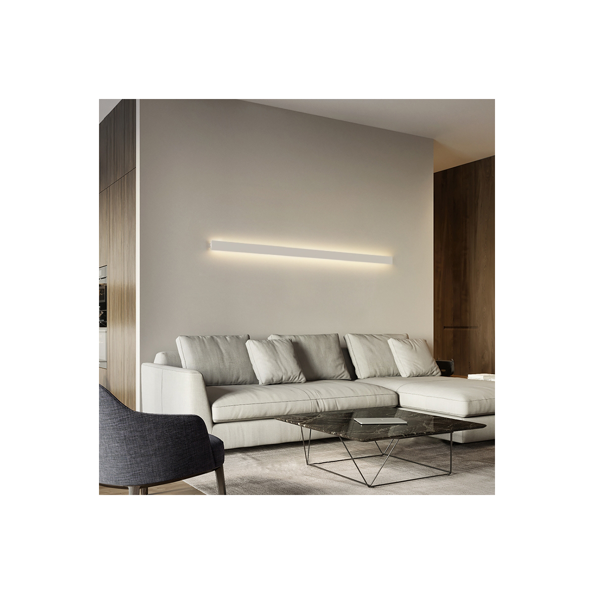 GloboStar® SURFACE-PROFILE 70845-3M Προφίλ Αλουμινίου - Βάση & Ψύκτρα Ταινίας LED με Λευκό Γαλακτερό Κάλυμμα - Επιφανειακή Χρήση Δημιουργίας Κρυφού Φωτισμού Πάνω/Κάτω - Πατητό Κάλυμμα - Μαύρο - 3 Μέτρα - Μ300 x Π5 x Υ1.7cm - Image 8