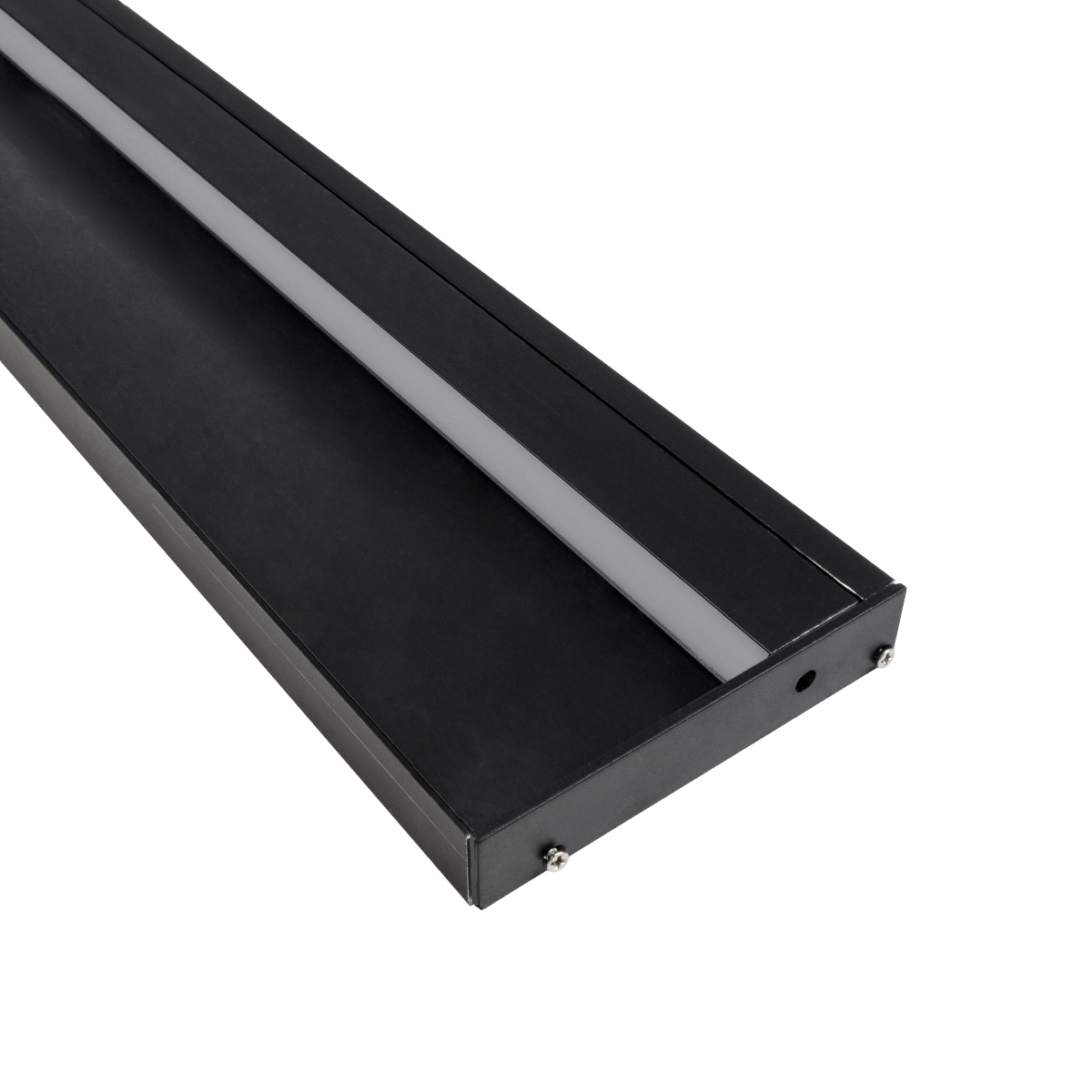 GloboStar® SKIRTINGBOARD-PROFILE 70852-3M Προφίλ Αλουμινίου - Βάση & Ψύκτρα Ταινίας LED με Λευκό Γαλακτερό Κάλυμμα - Επιφανειακή Χρήση για Περβάζι - Πατητό Κάλυμμα - Μαύρο - 3 Μέτρα - Μ300 x Π1.6 x Υ8cm - Image 4