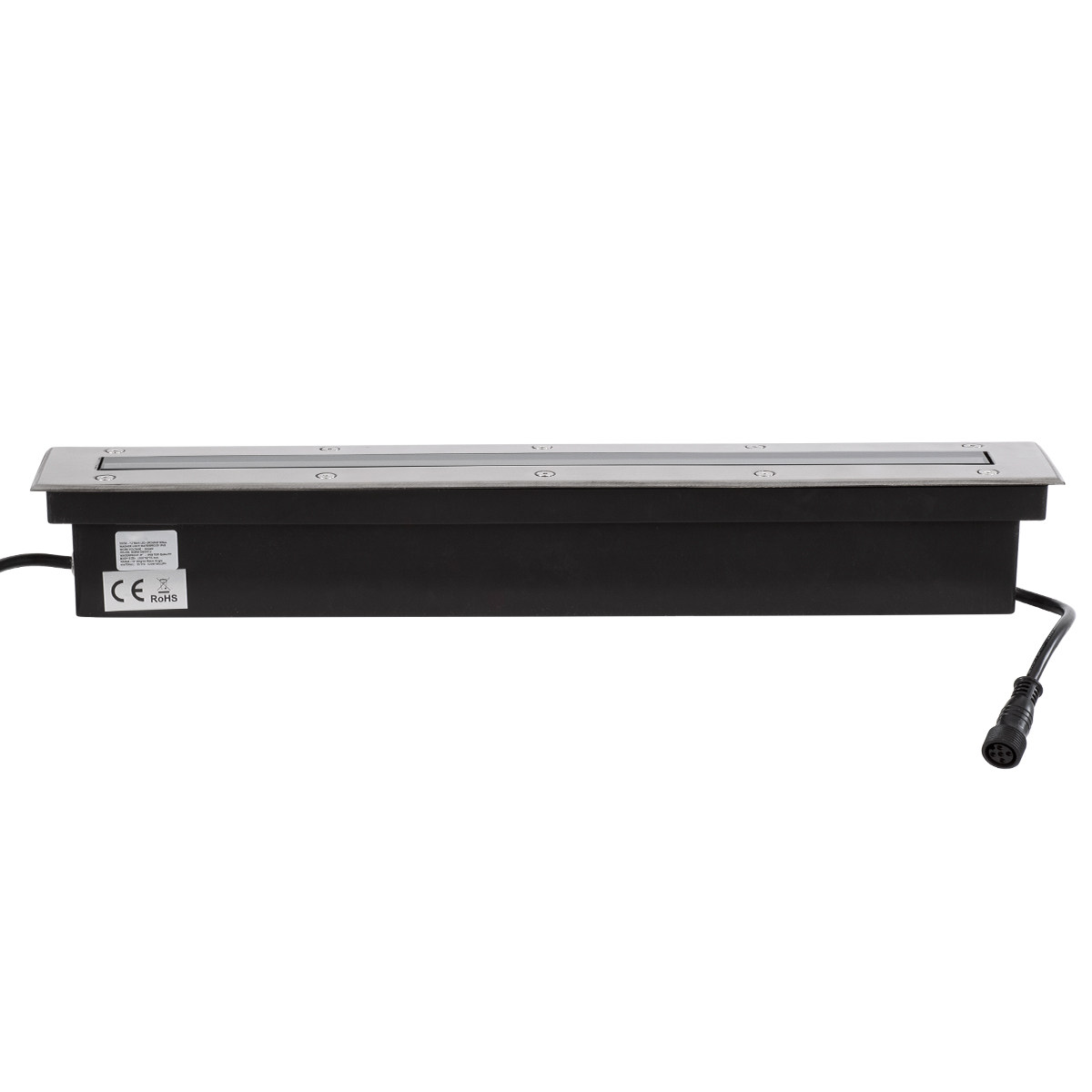 GLOBOSTAR® UNDERGROUND-REMVI 90193 Χωνευτή Μπάρα Φωτισμού Wall Washer LED 12W 1020lm 10° DC 24V Αδιάβροχο IP68 RGBW Dimmable DMX512 - Ανοξείδωτο Ατσάλι 304 - Μ50 x Π9 x Υ7.2cm / Μ48.5 x Π7.5cm - 3 Χρόνια Εγγύηση - Image 5