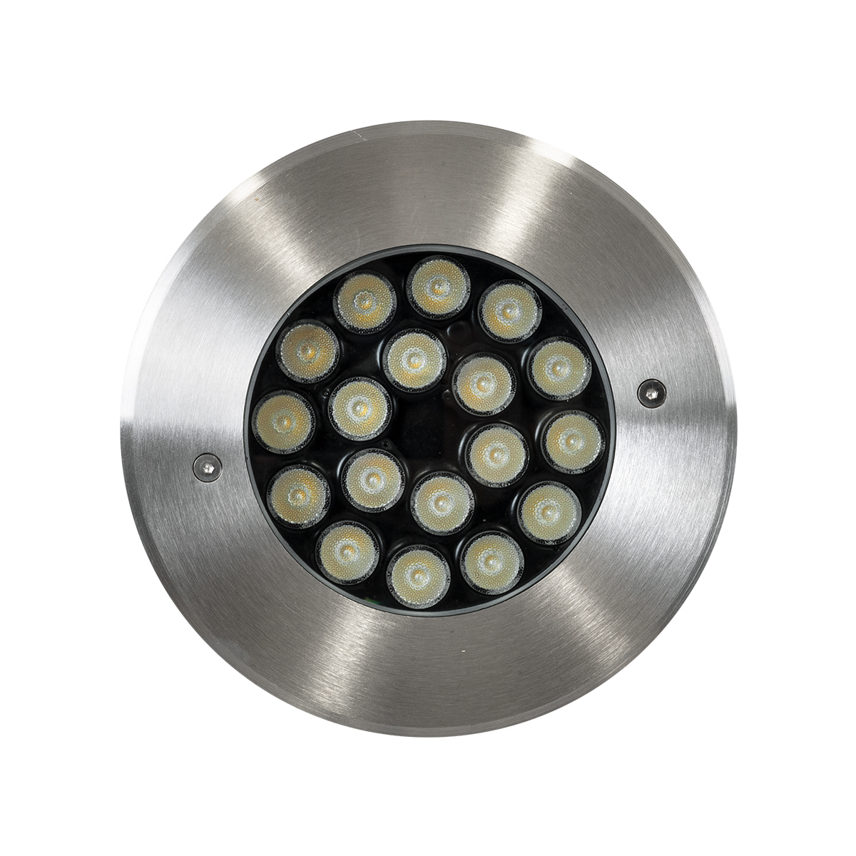GloboStar® UNDERGROUND-SINA 90573 Χωνευτό Φωτιστικό Σποτ Δαπέδου LED 18W 1530lm 15° DC 24V Αδιάβροχο IP68 Φ20 x Υ11cm RGBW DMX512 - Ανοξείδωτο Ατσάλι - 3 Χρόνια Εγγύηση - Image 4