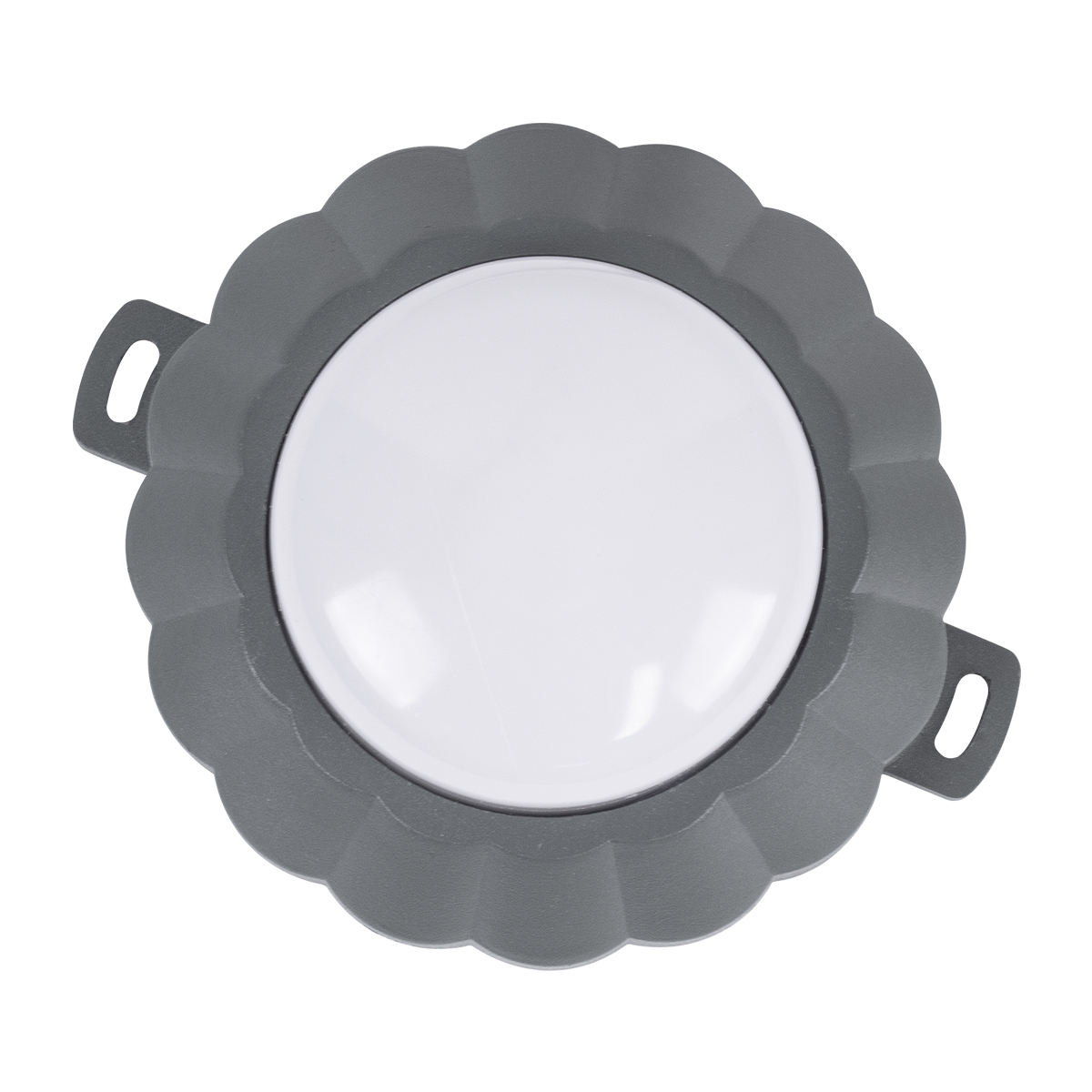 GloboStar® WALLLIGHT-MONA 90628 Φωτιστικό Τοίχου - Απλίκα Point Light LED 6W 660lm 360° DC 24V Αδιάβροχο IP65 Φ11 x Υ6.5cm Θερμό Λευκό 3000K - Γκρι Ανθρακί - 3 Years Warranty - Image 4